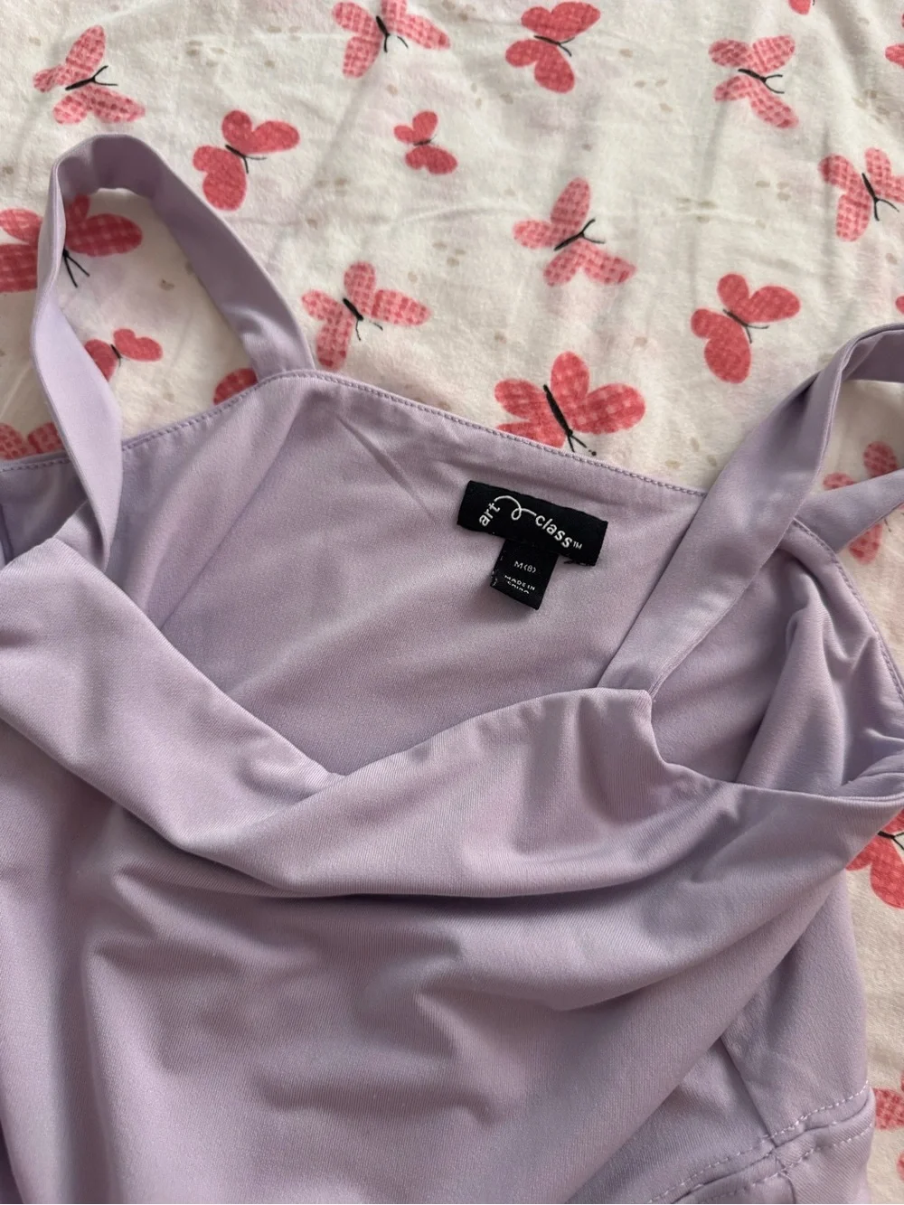 Lilac A-Line Tank Dress